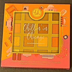 BH Cosmetics "Chillin IN Chicago" 16 Color Shadow Pallette w/2 Liner Brushes